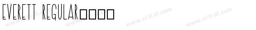 Everett Regular字体转换